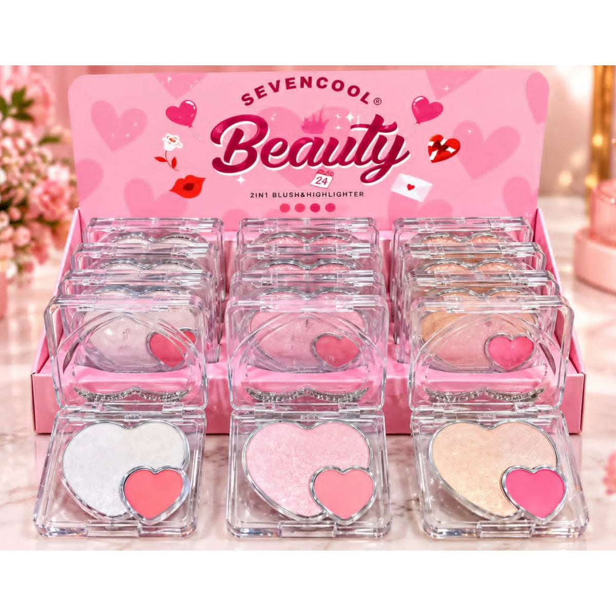 Seven Cool 2-in-1 Highlighter & Blush