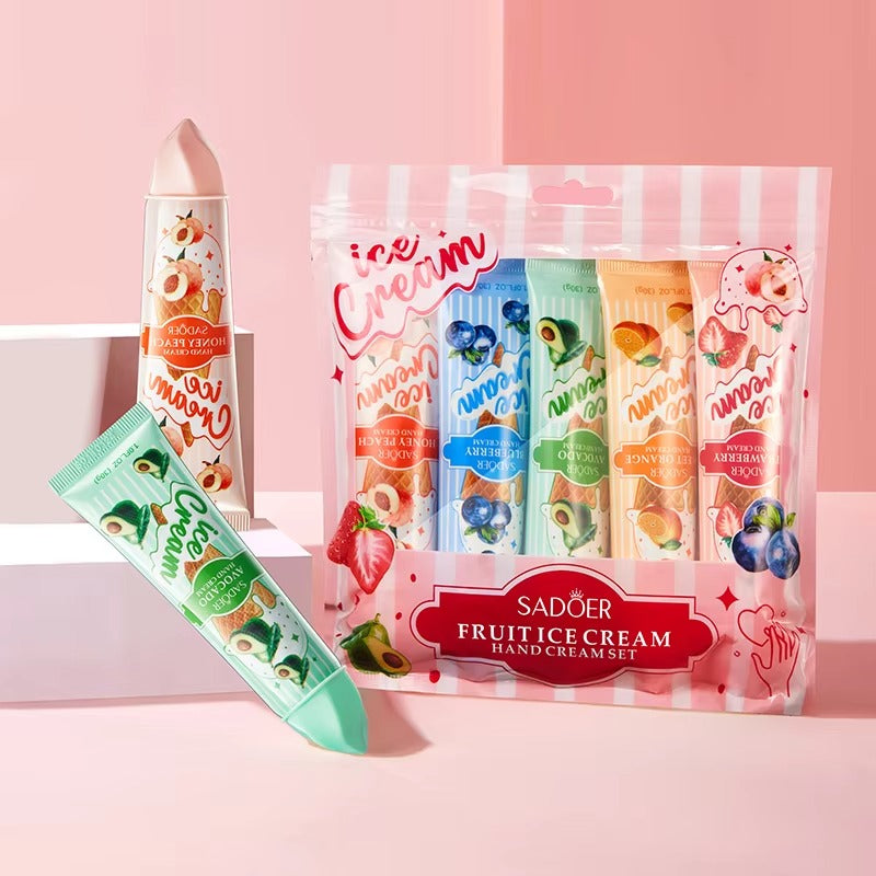SADOER Plant Fruit Exract Moisturizing Whitening Blueberry Lemon Hand Cream for Dry Hand Skin