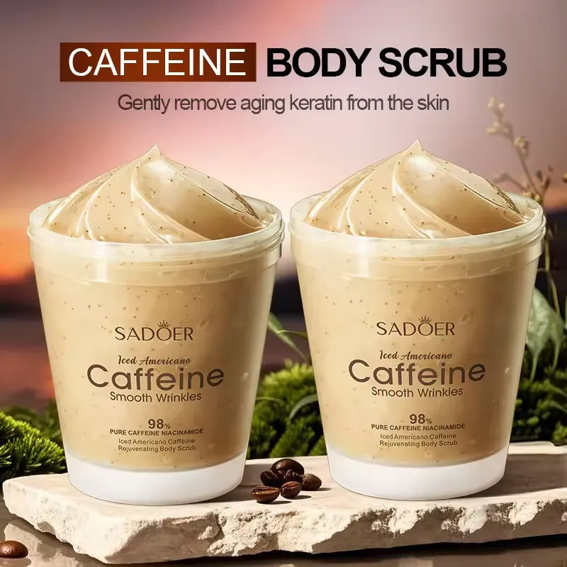 Sadoer Caffeine Body Scrub Exfoliating Moisturizing Care