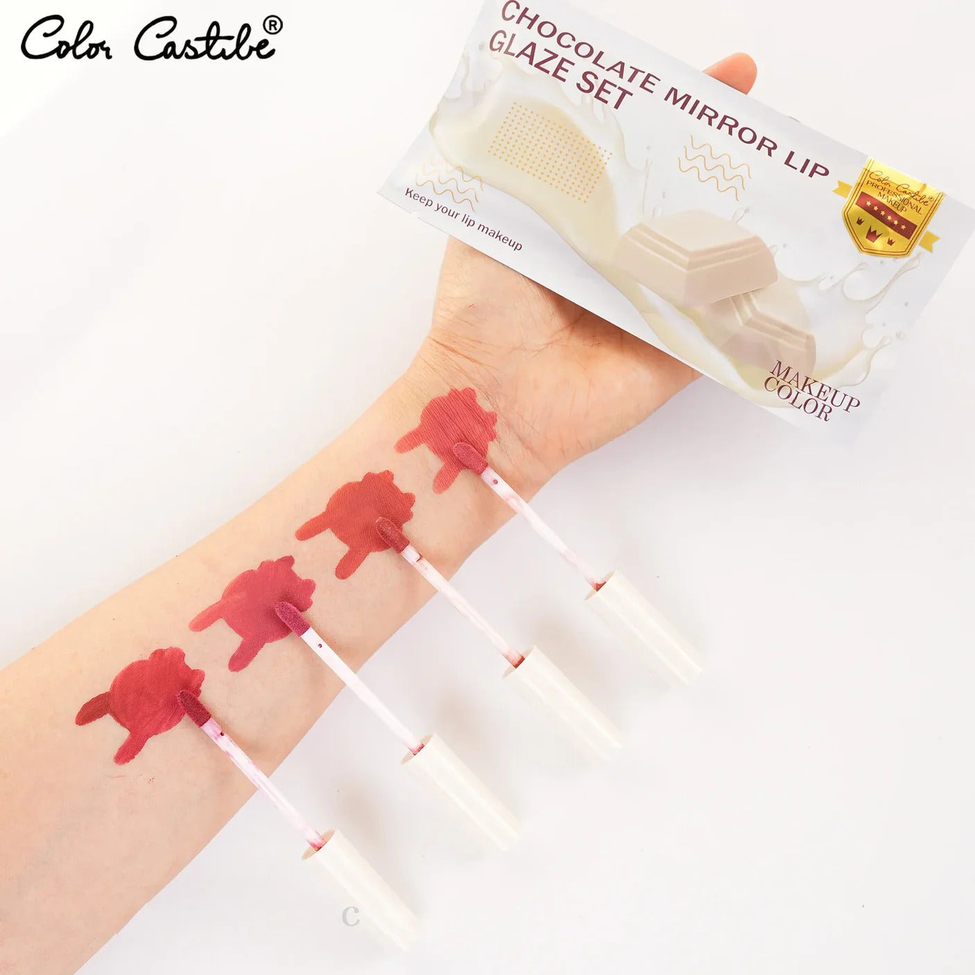 Color Castle Makeup Lip Glaze – 4 Colors Set
