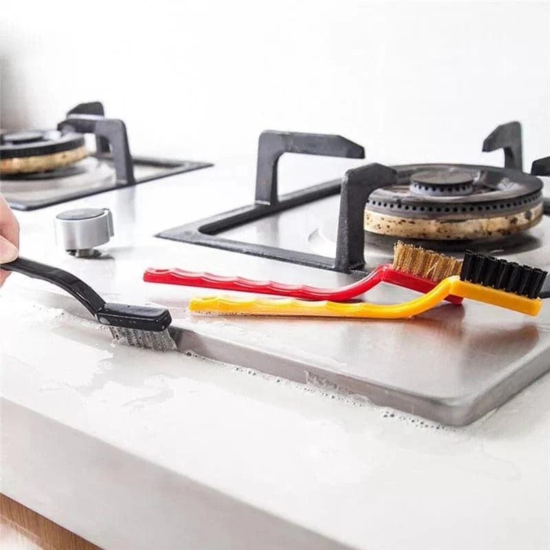 Set of 3 Wire Cleaning Brushes – Gas Stove, Metal Rust & Grinder Cleaner Brush Set