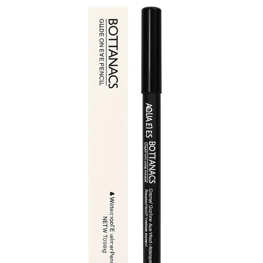 Bottanacs Eye Pencil in black, shown next to its off-white packaging box on a plain white background.