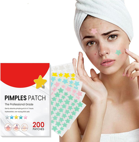Pimple Patch Face Cover for Acne Patches with Tea Tree Oil (200 Patches)