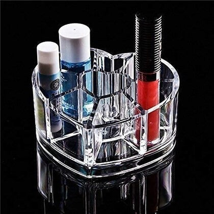 Acrylic Lipstick Organizer Heart Shape