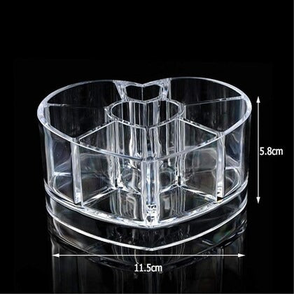 Acrylic Lipstick Organizer Heart Shape