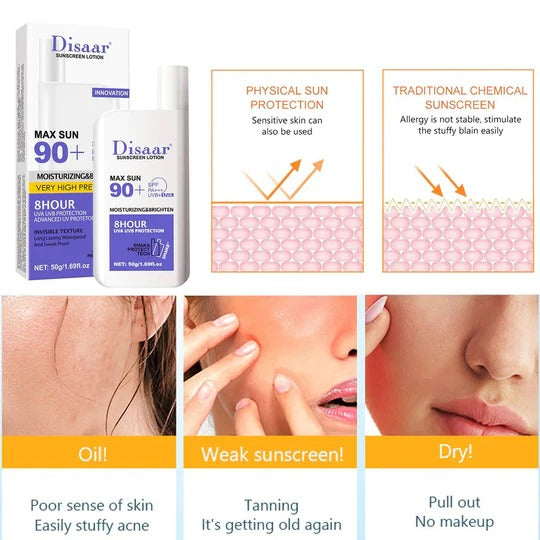 Disaar Skin Protective Whitening Sunscreen Lotion – SPF 90
