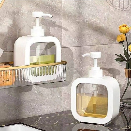 500ml Liquid Soap Dispenser with Pump – Refillable Bottle for Hand Wash, Shampoo & Lotion