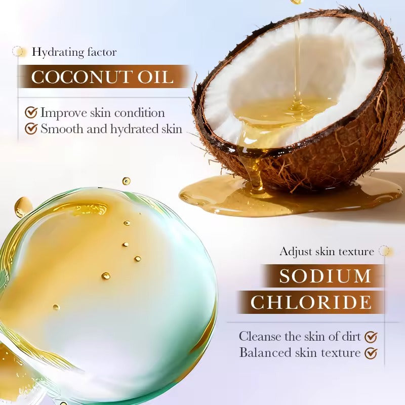 BIOAQUA Natural Coconut Exfoliating Moisturizing Smooth Bath Body Scrub for Hand and Foot
