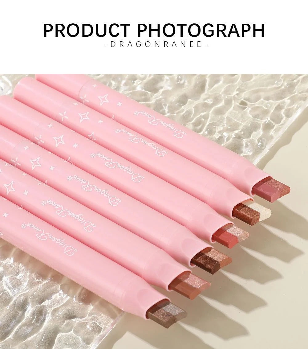 Dragon Ranee Eyeshadow Stick 2 In 1 Double Color Gradient Velvet Shadow Stick