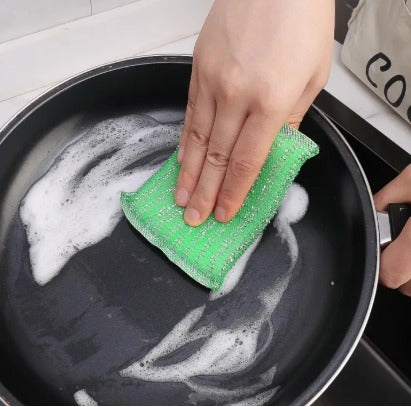 4Pcs Colourful Cleaning Sponge – Multi-Purpose Dishwashing Sponges for Plates, Glasses & Kitchen Use