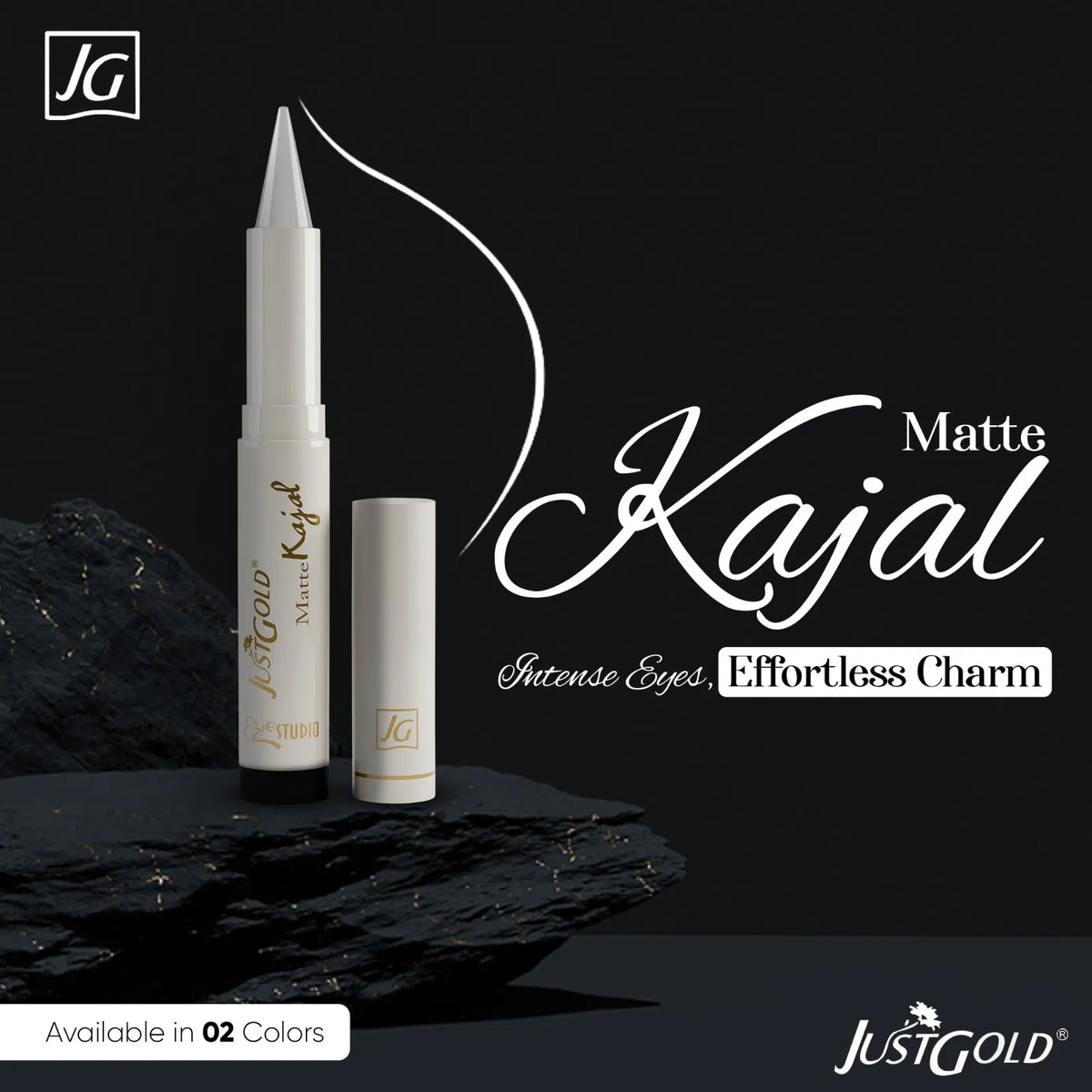 Just Glow Long-Lasting Matte Kajal – Smudge-Proof