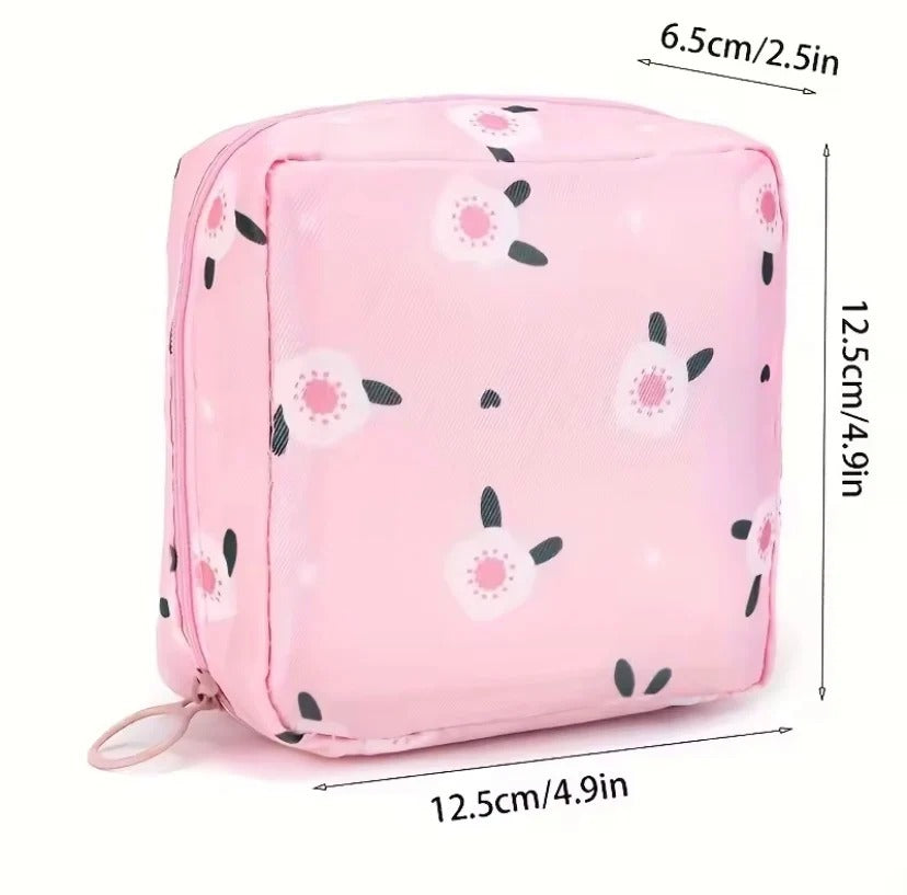 Portable Sanitary Organizer – Women's Travel Mini Pouch