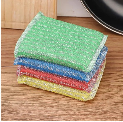 4Pcs Colourful Cleaning Sponge – Multi-Purpose Dishwashing Sponges for Plates, Glasses & Kitchen Use