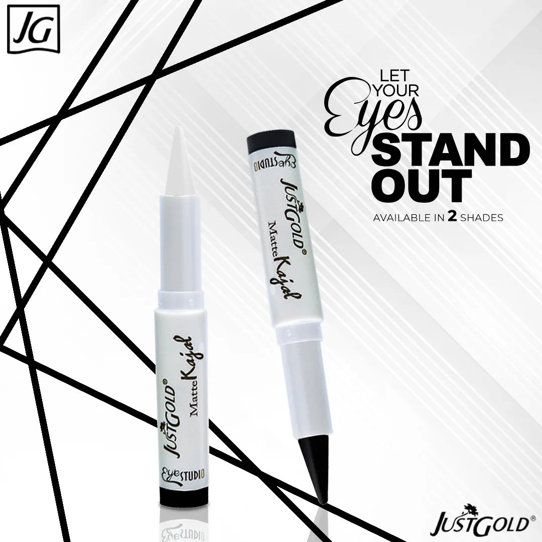 Just Glow Long-Lasting Matte Kajal – Smudge-Proof
