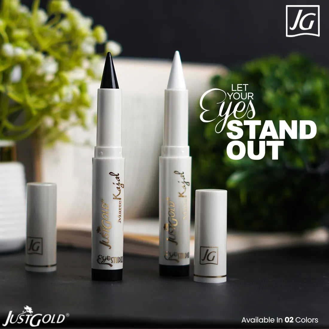 Just Glow Long-Lasting Matte Kajal – Smudge-Proof