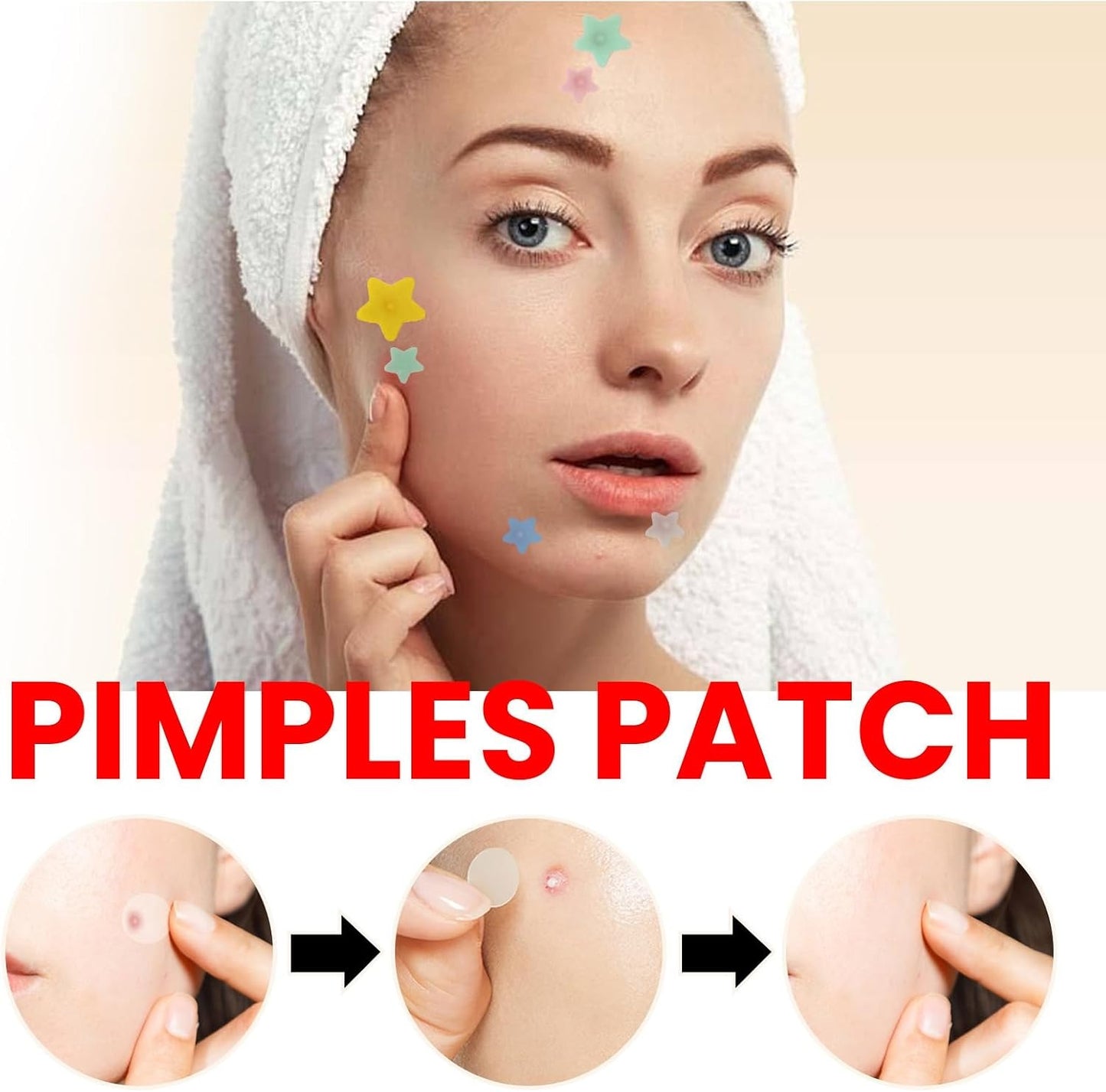 Pimple Patch Face Cover for Acne Patches with Tea Tree Oil (200 Patches)