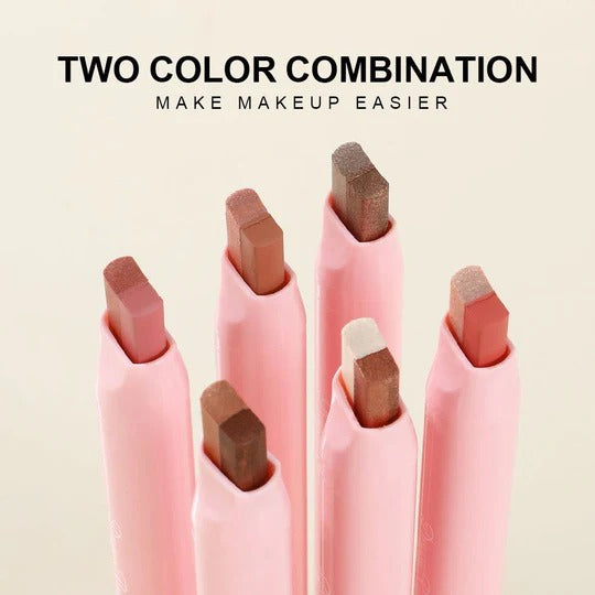 Dragon Ranee Eyeshadow Stick 2 In 1 Double Color Gradient Velvet Shadow Stick