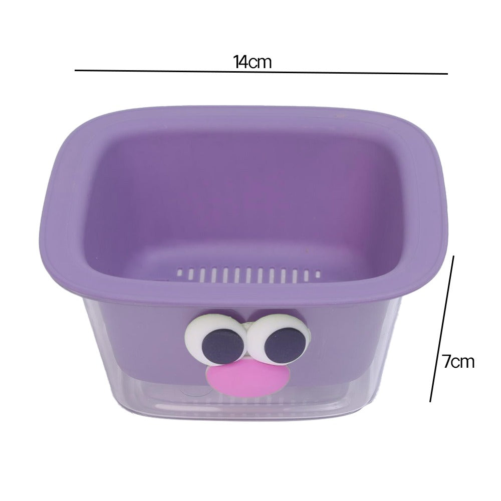 Double-Layer Draining Basket Multifunctional Kitchen Fruit Plate Mini Water Filter Rack