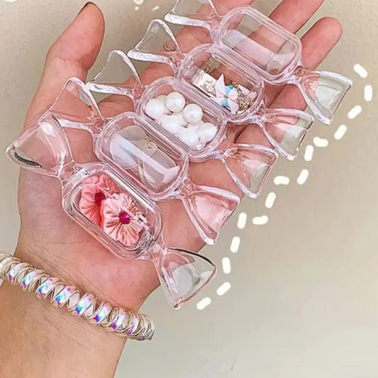 Acrylic Candy Shape Jewelry Organizer – Pack of 5 | Earring & Ring Storage Holder