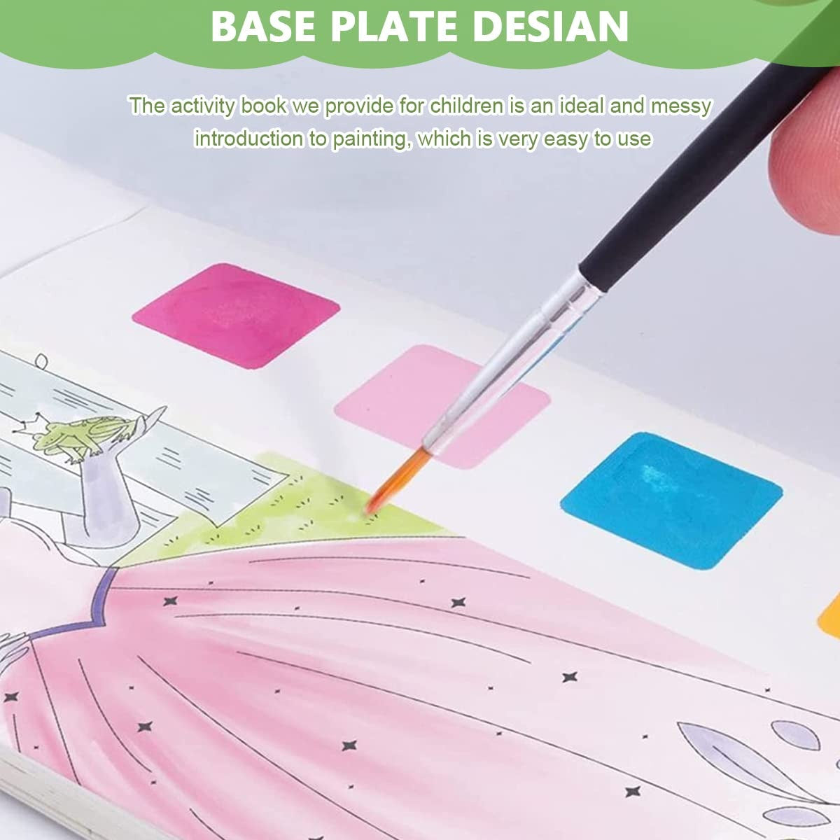Reusable Magic Water Book, Creative Children Magical Drawing Books with Pen