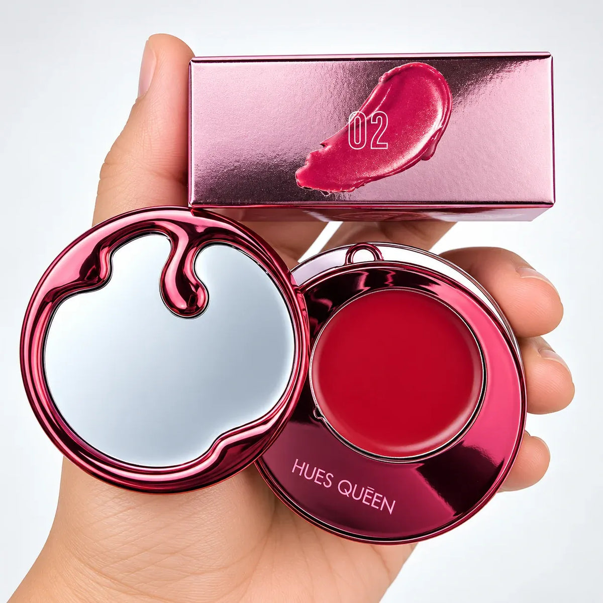 HUES QUEEN 2-in-1 Lip & Cheek Cream Blush HQ0115