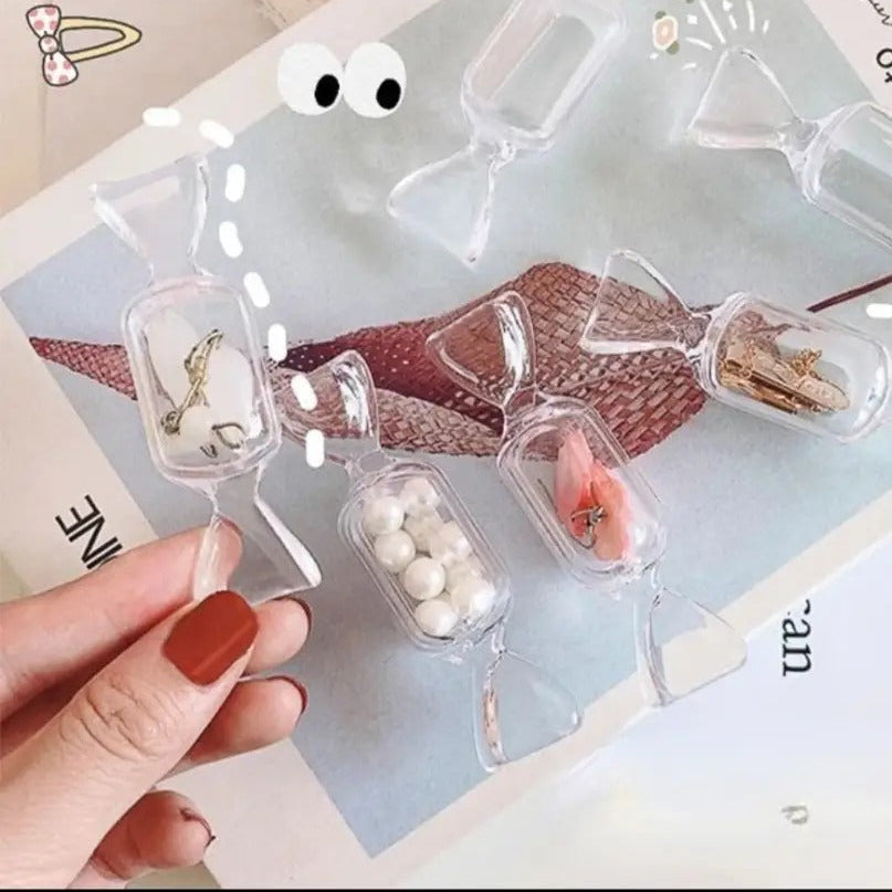 Acrylic Candy Shape Jewelry Organizer – Pack of 5 | Earring & Ring Storage Holder