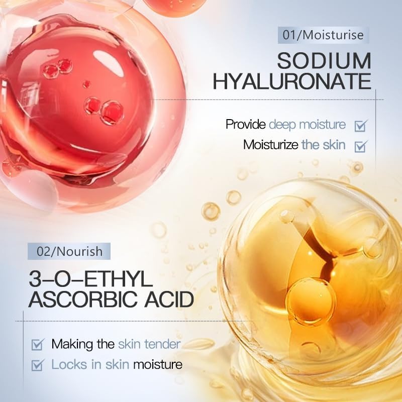 Sadoer Vitamin C Face Mask, Brighten Up the Skin Tone, Hydrating Anti-Ageing