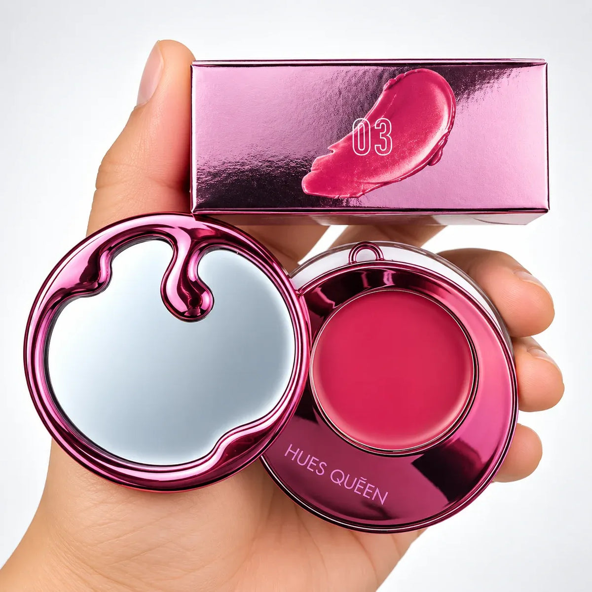 HUES QUEEN 2-in-1 Lip & Cheek Cream Blush HQ0115