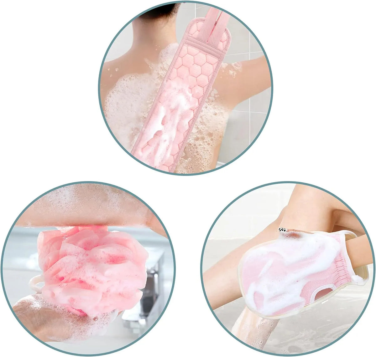 Korean-Style Exfoliating Washcloth Mitt & Body Scrubber