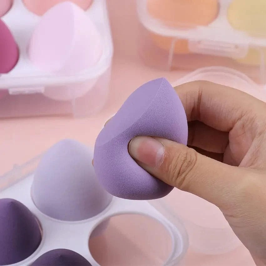 Beauty Blender Sponge Set – 4 Pcs with Case