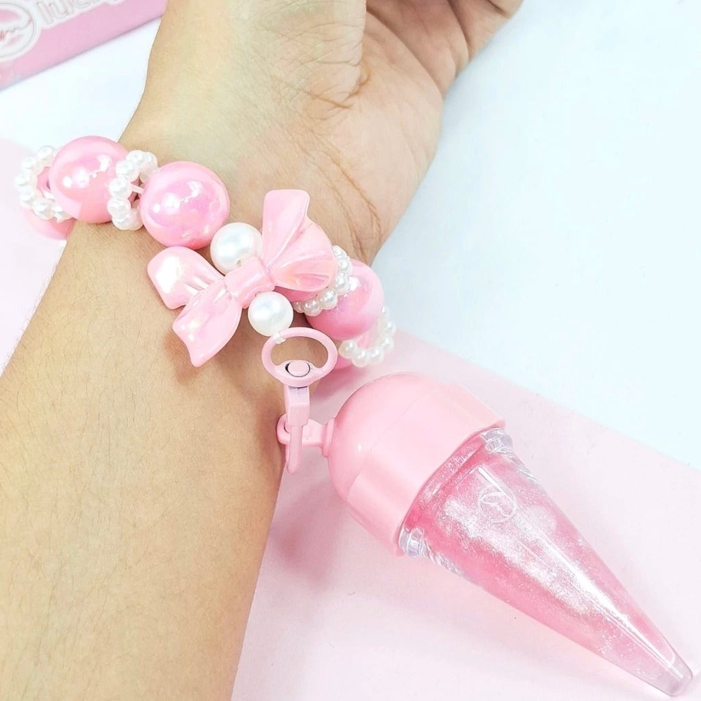 Lucky Model Bunny Lip Gloss with Keyring (various shades)