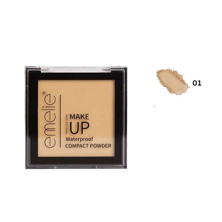 Emelie Makeup Waterproof Compact Powder
