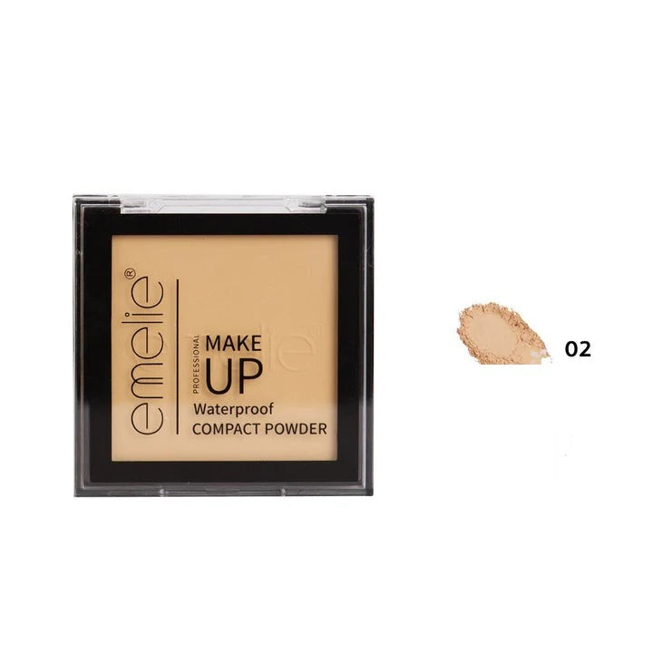 Emelie Makeup Waterproof Compact Powder

