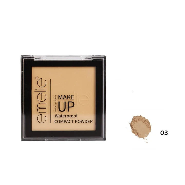 Emelie Makeup Waterproof Compact Powder
