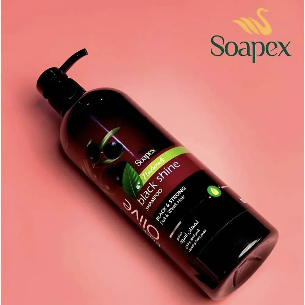 Soapex Natural Black Olive Black Shine Shampoo 800g