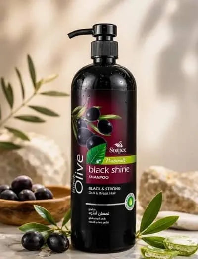 Soapex Natural Black Olive Black Shine Shampoo 800g