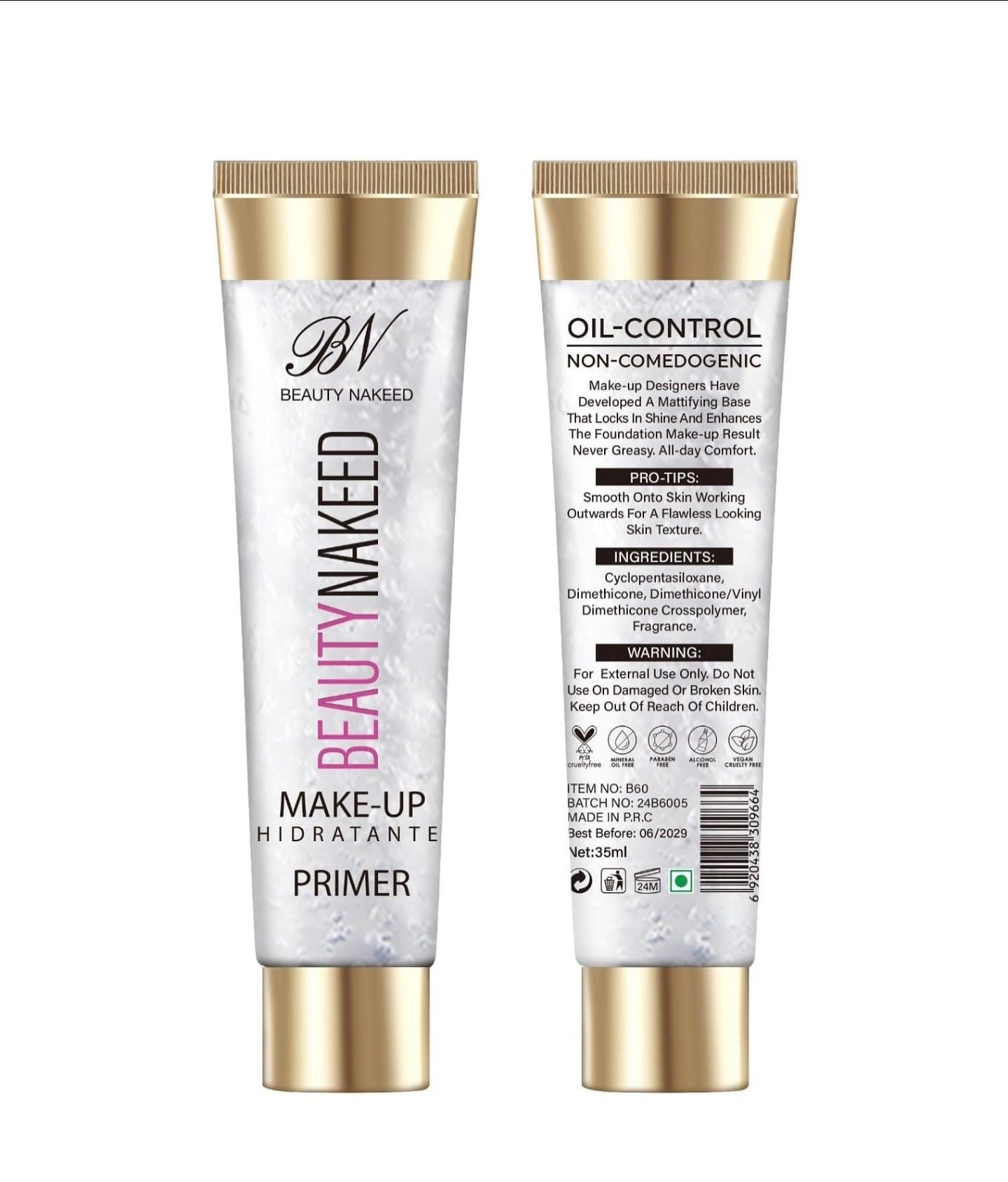 Beauty Nakeed BN Make Up Hydrating Primer Tube 35ml