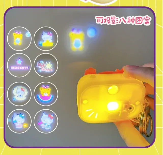 Cinnamoroll, Kuromi & My Melody Projection Camera Keychain