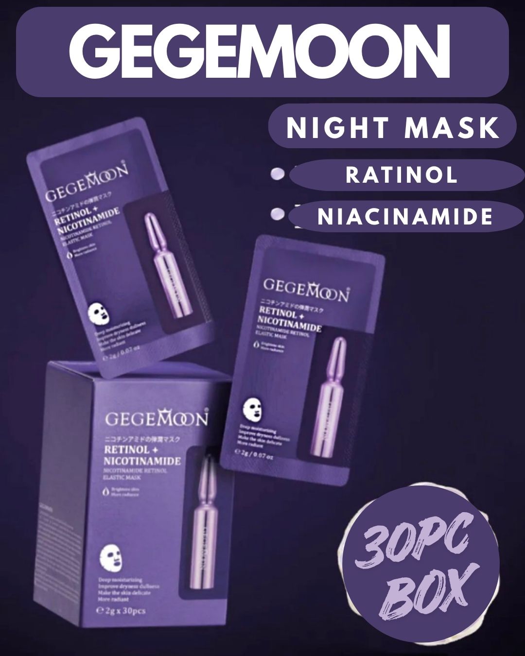 Gegemoon Retinol + Niacinamide Night Mask