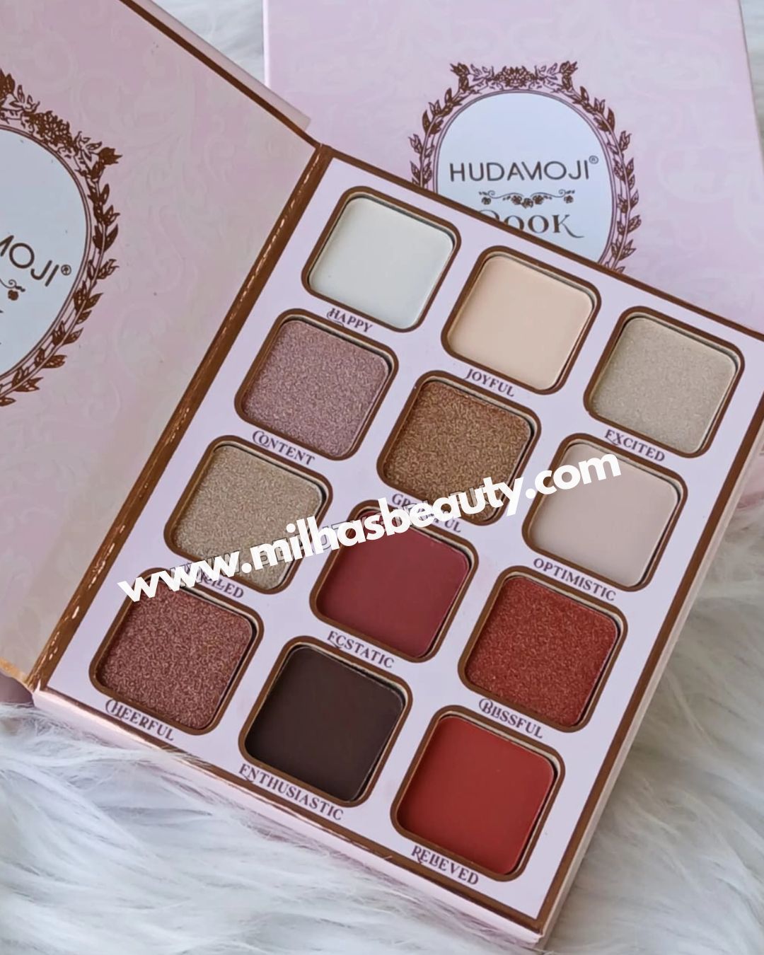 Hudamoji Eyeshadow, Blush & Highlighter Book Palette