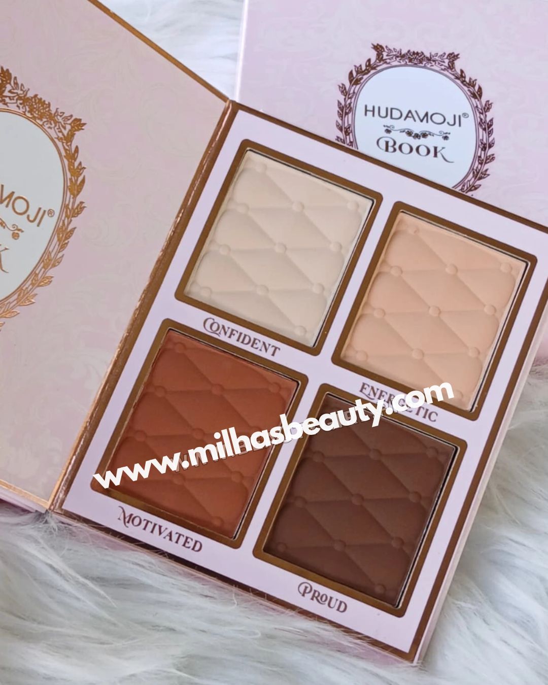 Hudamoji Eyeshadow, Blush & Highlighter Book Palette