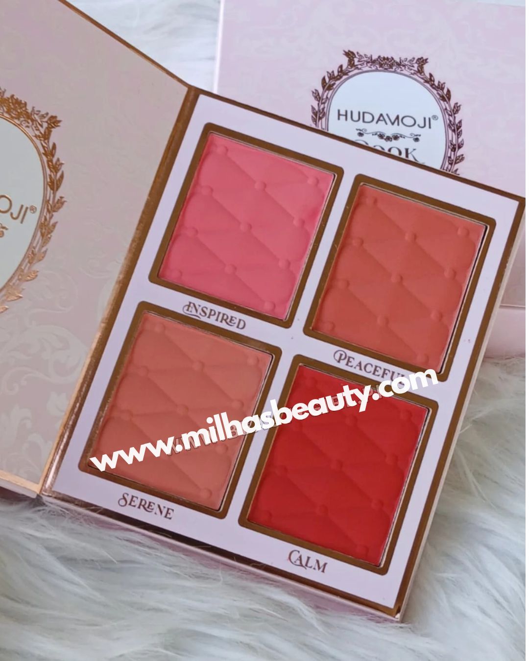Hudamoji Eyeshadow, Blush & Highlighter Book Palette