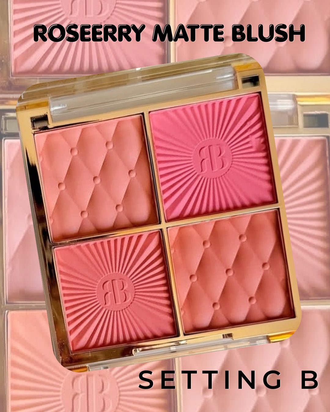 Rose Berry Matte Blush 4in1